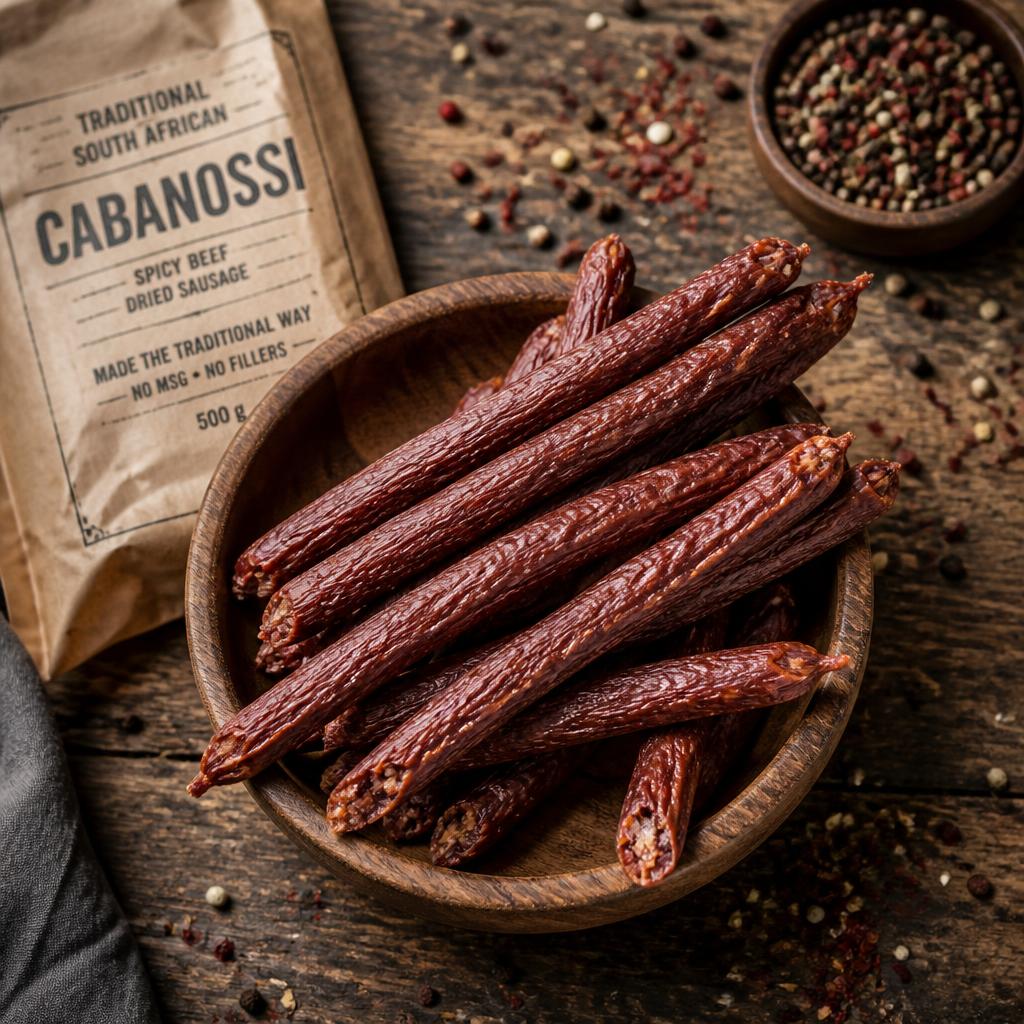 Cabanossi — South African air-dried cabanossi (dried meat snack)
